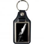 Leder-Schlüsselanhänger mit Motiv – Flute – 06273/1 aus der Serie  ROCK YOU© MUSIC