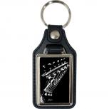 Leder-Schlüsselanhänger mit Motiv – Joe Sunworker – 06273/8 aus der Serie  ROCK YOU© MUSIC