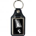 Leder-Schlüsselanhänger mit Motiv – Rackabones – 06274/8 aus der Serie  ROCK YOU© MUSIC