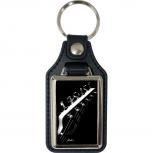 Leder-Schlüsselanhänger mit Motiv – Telescope –  06275/8 aus der Serie  ROCK YOU© MUSIC