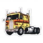 Aufnäher Patches Truck LKW Zugmaschine gelb Gr. ca. 9,8 x 7,3 cm  07529