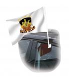 Autoscheibenfahne - Wappen Württemberg - Gr. ca. 40x30 cm - 07572 - Fanflagge mit Autoscheibenhalterung