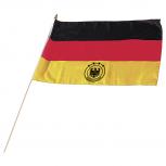 Fahne Stockfahne Deutschland 4 Sterne Adler - 07615 Gr. ca. 40x30cm