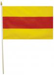 Stock-Fahne - Baden - Gr. ca.40x30cm - 07668 - Fanflagge mit Holzstock