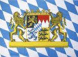 Deko-Fahne - weiß-blaue Rauten-Flagge - Bayern - Gr. ca. 150 x 90 cm - 07899