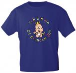 Kinder T-Shirt mit Aufdruck - Ich bin ein 24 Stunden Job - 08272 - dunkelblau - Gr. 86-164