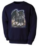 Kinder Sweatshirt mit Pferdemotiv - Shirehorse - 08623 marine Gr. 110-164 ©Kollektion