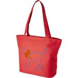Lifestyle-Tasche mit Einstickung Katze mit Schleife 08961 rot designed bye Ticiana Montabri