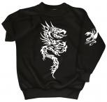 Sweatshirt mit Print - Tattoo Drache - 09020 Gr. S-4XL