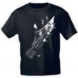 T-Shirt unisex mit Print - Perfect rising star - 09408 schwarz - von ROCK YOU MUSIC SHIRTS - Gr. S-XXL