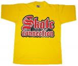 T-Shirt unisex mit Aufdruck - Skate Connection - 09502 gelb - Gr. S-XXL