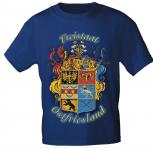 T-Shirt mit Print - Freistaat Ostfriesland - 09676 blau - Gr. S