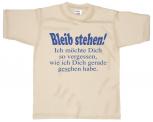 T-SHIRT unisex mit Print - Bleib stehen... - 09706 cremefarben - Gr. S-XXL