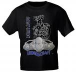 T-Shirt mit Print - Boxer-Leidenschaft Motorrad - 09766 schwarz - Gr. S