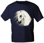 T-Shirt mit hochwertigem Pferdemotiv - Iberer - 09808 dunkelblau - ©Kollektion Bötzel - Gr. S-XXL