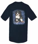 Kinder-T-Shirt mit Print - Berner Sennenhund - 08247 marine - aus der ©Kollektion Bötzel - Gr. 110-164