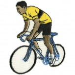 Aufnäher - Bike Fahrrad gelbes Trikot - 04031 - Gr. 5,5cm x 7,5cm