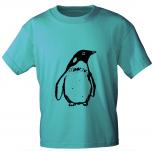 T-Shirt unisex mit Aufdruck in drei Farben Pingiun Gr. S – XL  10144 hellblau / XXL