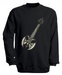 Sweatshirt mit Print - Guitar - S10252 - versch. farben zur Wahl - Gr.