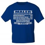 T-Shirt Sprücheshirt Handwerker - Maler  - 10286 M / dunkelblau