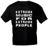 T-Shirt mit Print - Extreme Music.. - 10304 versch. Farben - schwarz / M