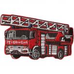 Aufnäher - Feuerwehrauto - 03220 - Gr. ca. 7cm x 5,5cm - Patches Stick Applikation