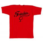 T-Shirt unisex mit Print - Fränkin - 10447 rot - Gr. S-XXL