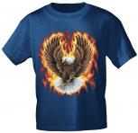 T-Shirt Print | Feuerwehr Adler in Flammen | Gr. S-XXL |10590