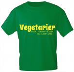 Marken- T-SHIRT unisex mit Motivdruck - Vegetarier... - 10859 - Gr. S