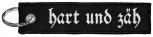 Stoff-Schlüsselanhänger - hart und zäh - Gr. ca. 125x30mm - 14123 schwarz
