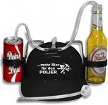 Trinkhelm Spaßhelm mit Printmotiv - mehr Bier für den POLIER - 11859 schwarz