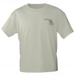 T-Shirt mit Print Gamskopf Real - 11915 sandfarben Gr. S