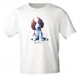 Kinder T-Shirt Print Hundewelpe Who me ? 12659 Gr. weiß / 110/116