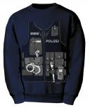 Kinder-Sweat-Shirt mit Print - Polizei - 12793 marine - Gr. 104-164