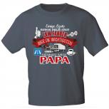 T-Shirt mit Print - LKW-Fahrer..nennen mich Papa - 12955 anthrazitgrau Gr. S