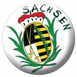 Wappen Abzeichen Button Emblem Magnetbutton "SACHSEN" NEU (16234)