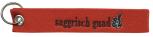 Filz-Schlüsselanhänger mit Stick saggrisch guad Gr. ca. 19x3cm 14016 rot