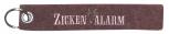 Filz-Schlüsselanhänger mit Stick Zickenalarm Gr. ca. 17x3cm 14090 dunkelrot