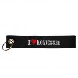 Filz-Schlüsselanhänger mit Stick I love Königssee Gr. ca. 17x3cm 14237 schwarz
