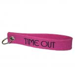 Filz-Schlüsselanhänger mit Stick Time out Gr. ca. 17x3cm 14292 rosa