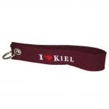Filz-Schlüsselanhänger mit Stick I love Kiel Gr. ca. 17x3cm 14319 bordeaux