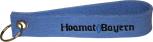 Filz-Schlüsselanhänger mit Stick Hoamat Bayern  Gr. ca. 19x3cm 14337 blau