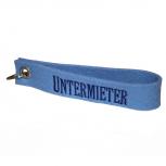 Filz-Schlüsselanhänger mit Stick Untermieter Gr. ca. 17x3cm 14430 hellblau