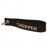 Filz-Schlüsselanhänger mit Stick Chopper Gr. ca. 17x3cm 14503 schwarz