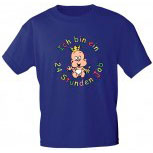 Kinder T-Shirt mit Aufdruck - Ich bin ein 24 Stunden Job - 08272 - blau - Gr. 86/92