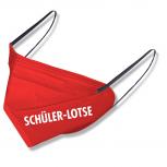 1 FFP2 Maske in ROT Deutsche Herstellung mit Print - SCHÜLER-LOTSE - 14919