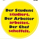 PVC Aufkleber Fun Auto-Applikation Spass-Motive und Sprüche - Der Student... - 303170 - Gr. ca. 10 cm