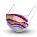Design Maske aus Baumwolle mit zertifiziertem Innenvlies - Regenbogen - 15480 + Gratiszugabe