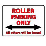Parkschild - Roller Parking Only - 308836 - Gr. 40 x 30 cm