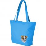 Lifestyle-Tasche mit Einstickung Hund Jack Russel Terrier 15508 blau designed bye Ticiana Montabri